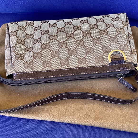 Authentic Gucci Abbey Pochette small Shoulder bag canvas vintage - Picture 9 of 14